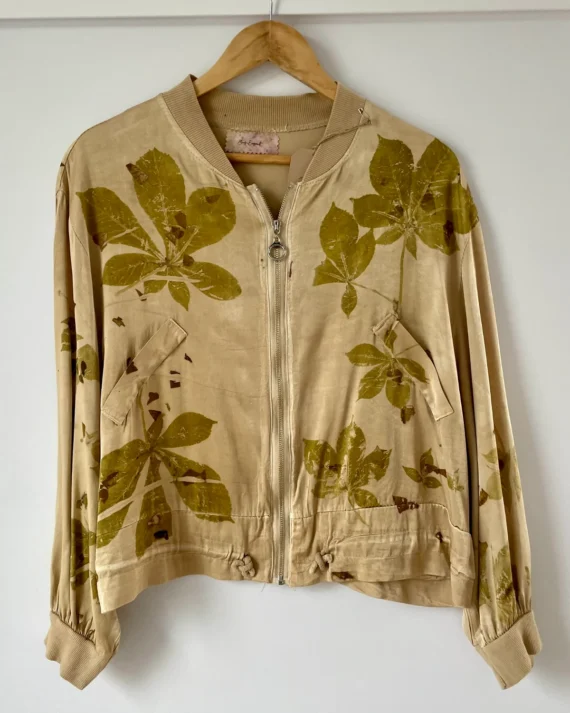Chaqueta bomber beige