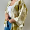 Kimono ecoprint lino natural
