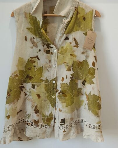 A-line handmade linen top